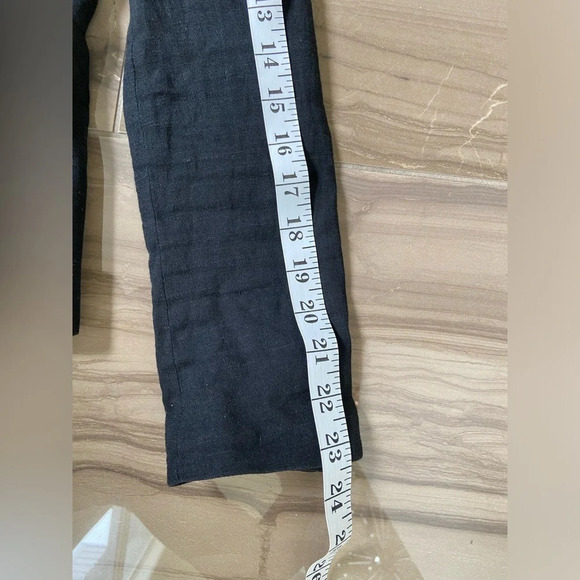 Mexx classic black linen blend button blazer Sz  8 - Picture 10 of 10